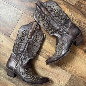 Corral women’s metallic cowboy boots